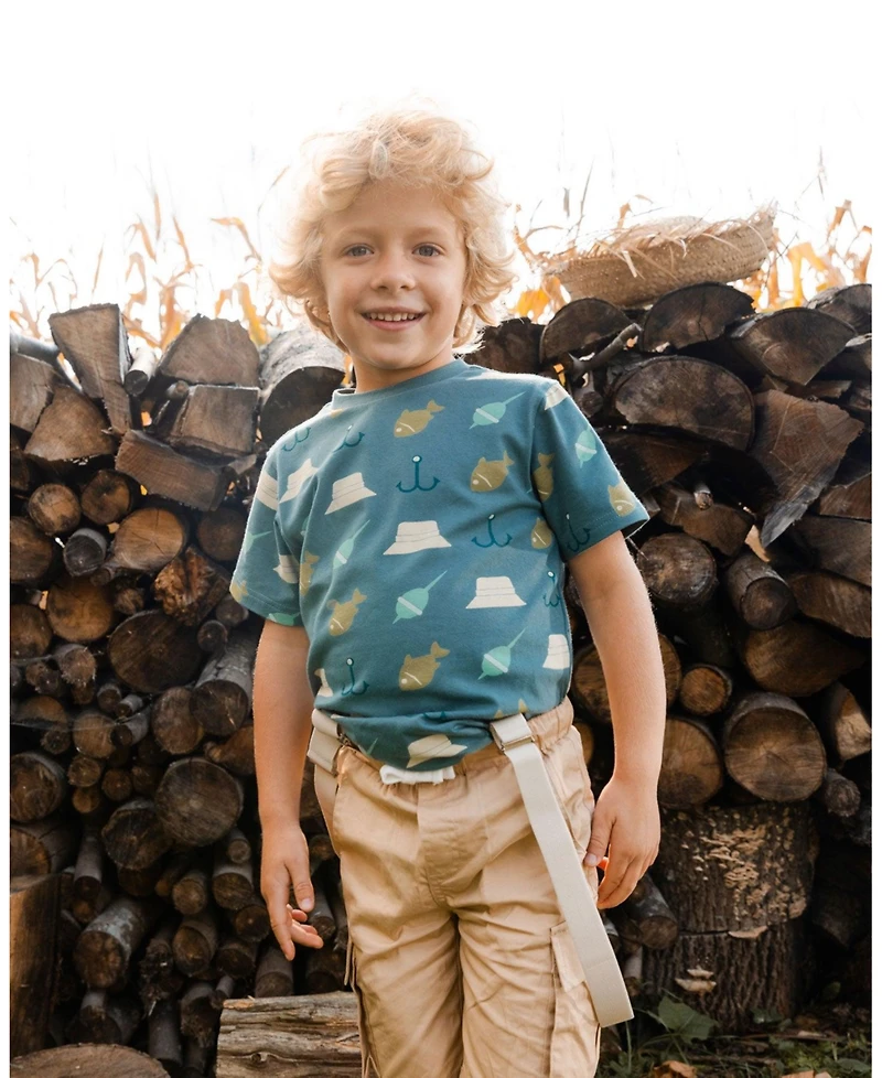 Deux par Deux Baby Boys Parachute Cargo Pocket Shorts Light Beige
