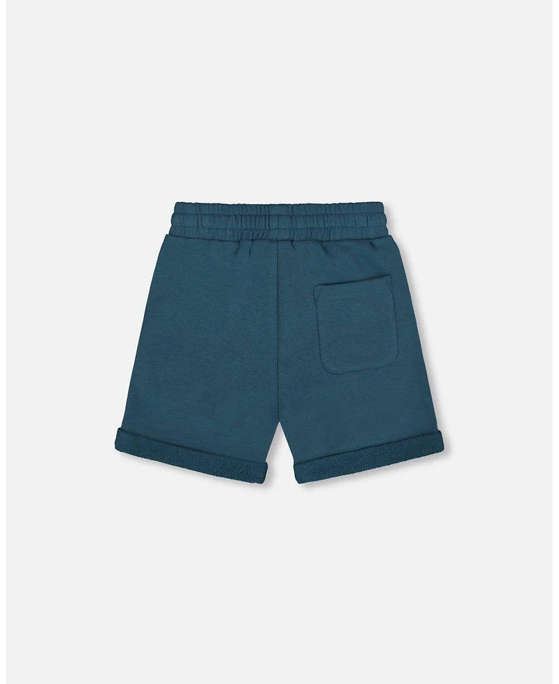 Deux par Deux Toddler Boys French Terry Short Teal - Toddler|Child