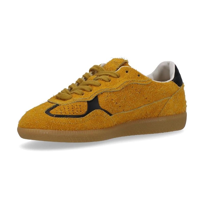 Tb.490 Rife Suede Fuzzy Yellow Leather Sneakers