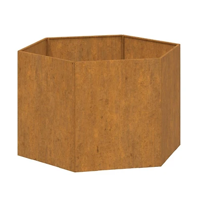 Planter Rusty 23.6"x23.6"x17.7" Corten Steel