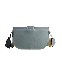True Religion Licensed Denim Saddle Bag with Oversized Horseshoe Logo