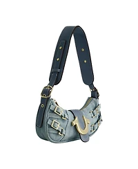 True Religion Multi Strap Denim Shoulder Bag