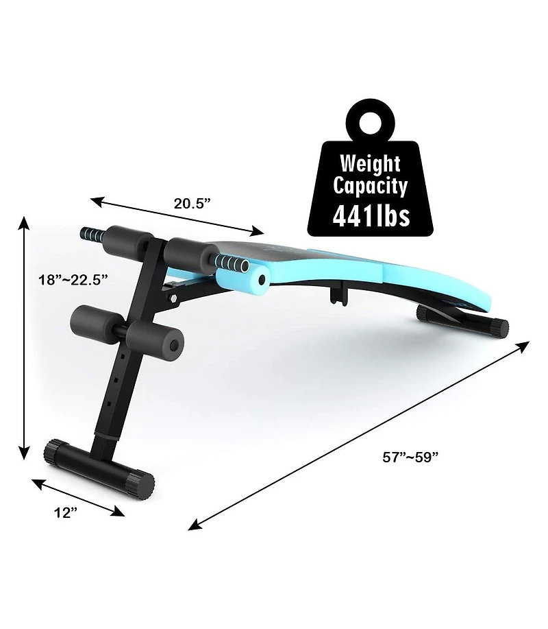 Abdominal Twister Trainer with Adjustable Height Exercise Bench