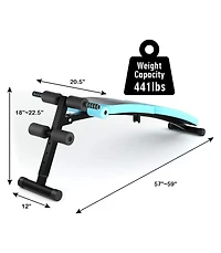 Abdominal Twister Trainer with Adjustable Height Exercise Bench