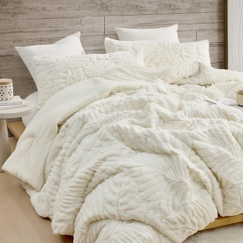 Banana Leafy Plush - Coma Inducer Oversized Comforter Set - Cream