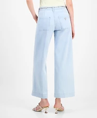 Guess Women's Zoya Cropped Wide-Leg Jeans