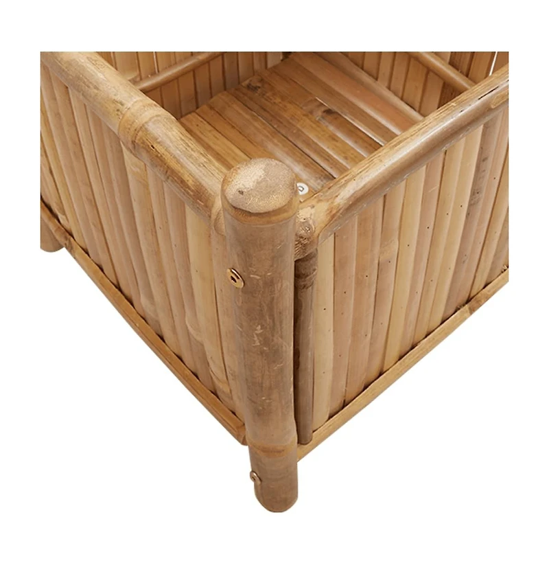 Planter 15.7"x15.7"x15.7" Bamboo