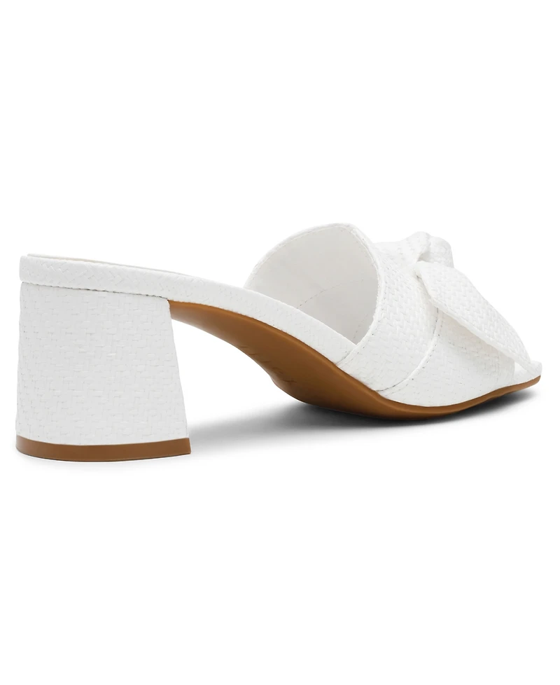 Anne Klein Women's Kizmet Knot Block Heel Dress Sandals