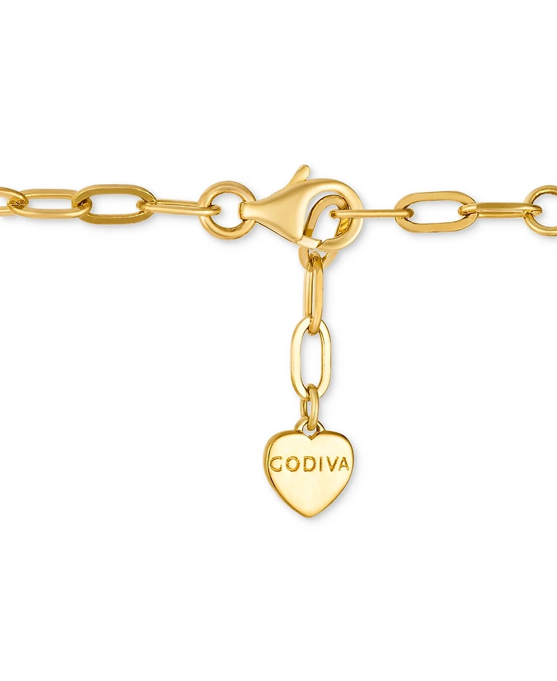 Godiva x Le Vian Diamond Heart Pendant Necklace (3/4 ct. t.w.) in 14k Yellow Gold, 17" + 2" extender