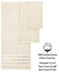 Feather & Stitch, Ny Waffle 6-Pc. Bath Towel Set