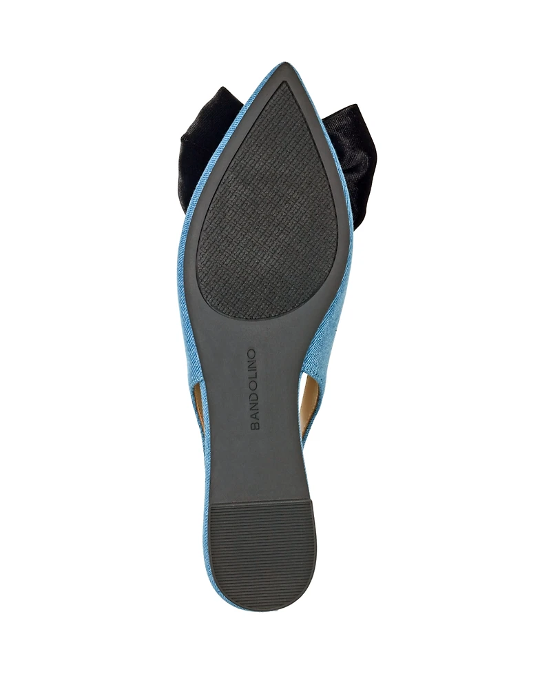 Bandolino Women's Simona Bow Slingback Flats