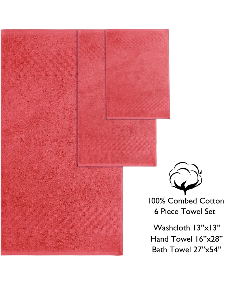 Feather & Stitch, Ny Luna 6-Pc. Bath Towel Set