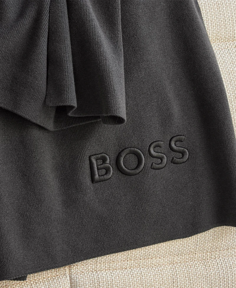Boss Home by Hugo Bold Logo Throw, 51" x 67"