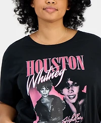 Hybrid Apparel Trendy Plus Cotton Whitney Houston Graphic Tee