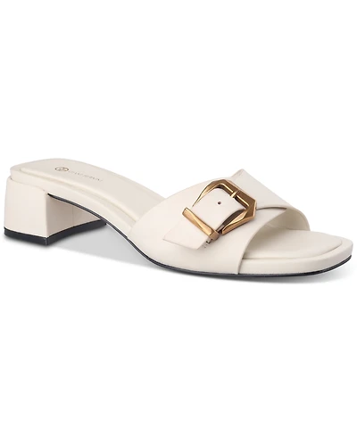 Giani Bernini Women's Kamilla Buckle Block Heel Dress Sandals, Created for Macy's