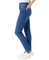 Gloria Vanderbilt Women's Amanda High-Rise Straight Pull-On Jeans