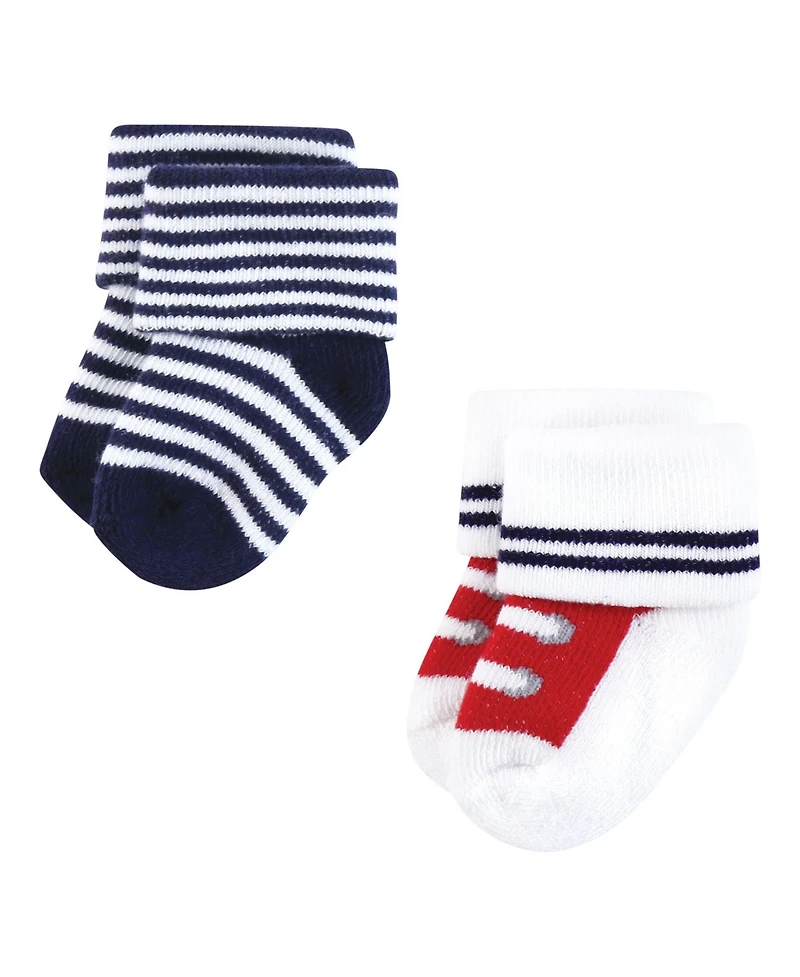 Hudson Baby Boys Comfort 8-Pack Terry Socks