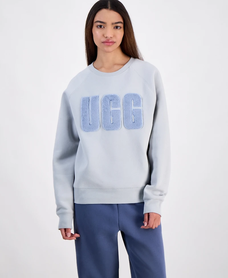 Ugg Women's The Madeline Fuzzy-Logo Crewneck Sweatshirt