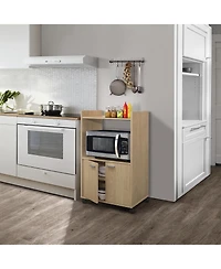 Kings Brand Furniture Ayla 2-Door Kitchen Microwave Cart