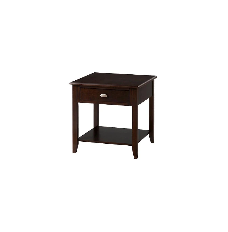 Merlot Warm Contemporary End Table