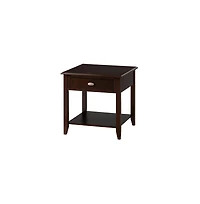 Merlot Warm Contemporary End Table