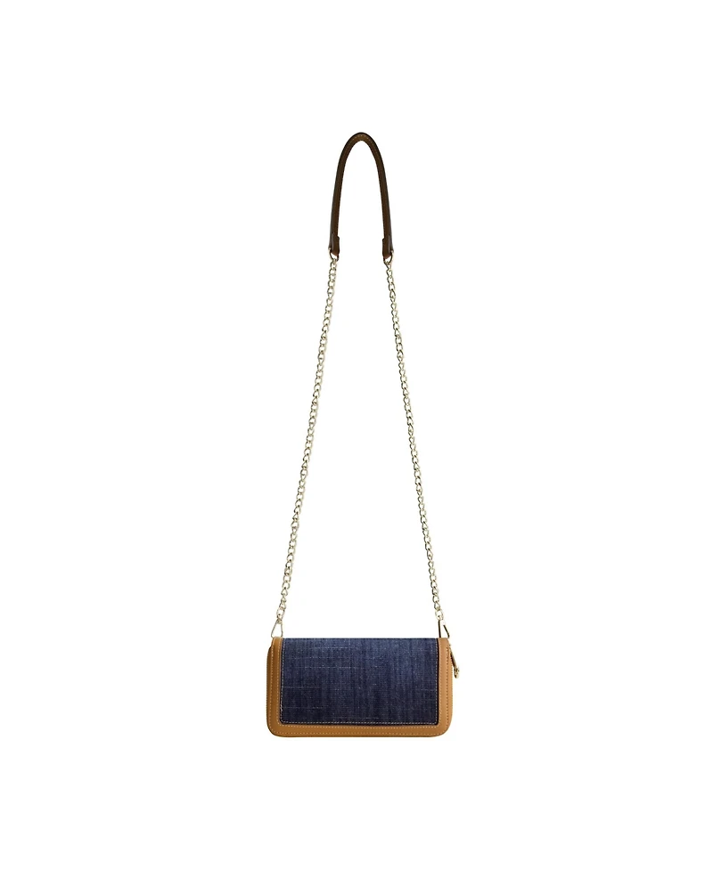 True Religion Buddha Patch Double Zip Chain Wallet