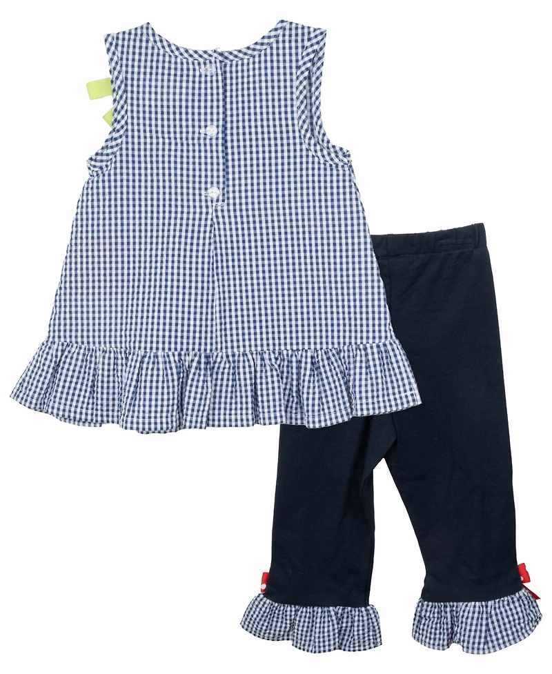 Rare Editions Baby Girls 2-Piece Spring Seersucker Dress Set