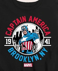 Captain America Boys Brooklyn Ny Graphic T-Shirt