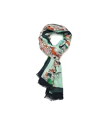 Kate Spade New York Women's Map Oblong Scarf