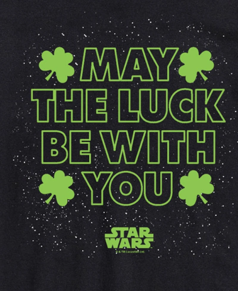 Airwaves Men's Star Wars May The Luck Short Sleeve T-Shirt