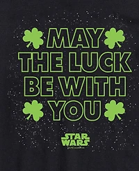 Airwaves Men's Star Wars May The Luck Short Sleeve T-Shirt