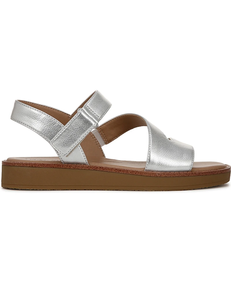 LifeStride Women's Waverly Round Open Toe Strappy Platform Sandals