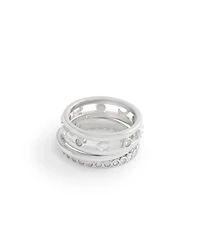 Coach Faux Stone Signature C Open Ring