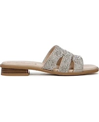 LifeStride Women's Royalty Bling Square Toe Slide Sandals