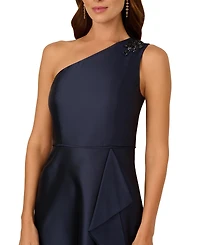 Adrianna Papell Women's Embellished One-Shoulder Sleeveless Ballgown