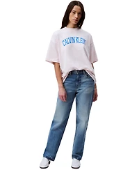 Calvin Klein Jeans Women's Boxy Varsity Logo T-Shirt