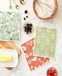 Design Imports Swedish Dishcloth 3 Pack Set, 7.75" x 6.75"
