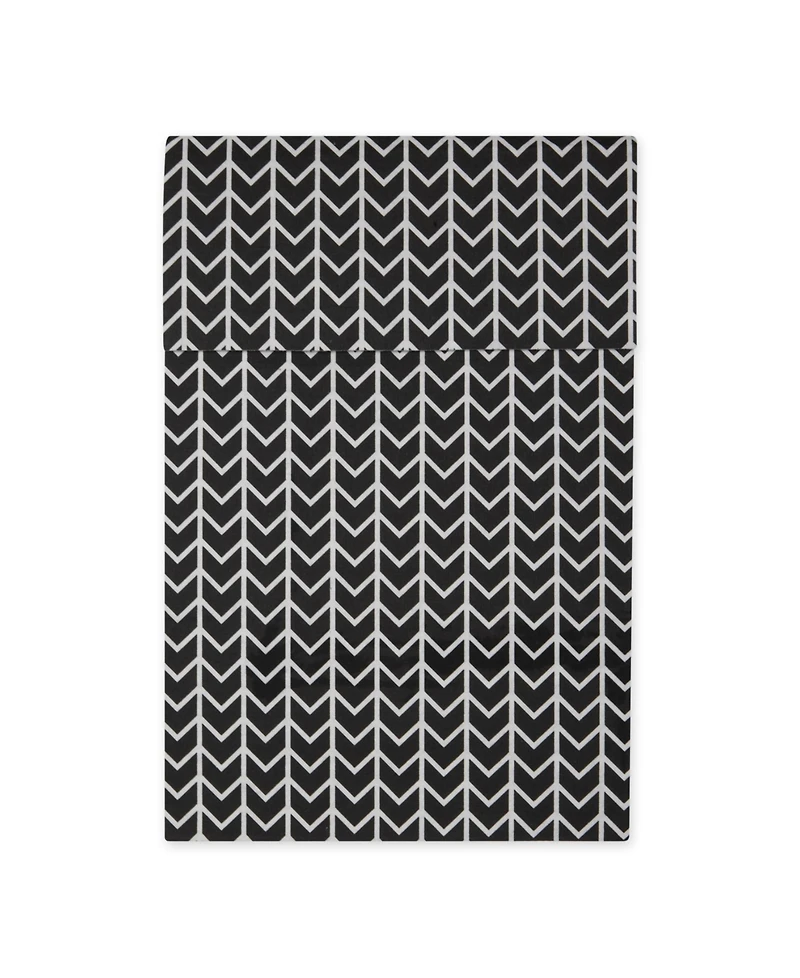 Design Imports Herringbone Print Fridge Liner 6 Pack Set, 24" x 12"