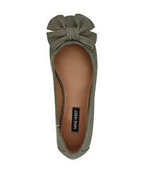 Nine West Women's Veronika Denim Bow Ballet Flats