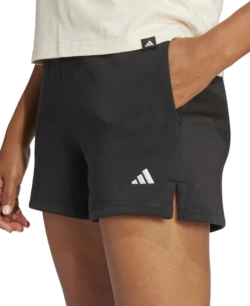 adidas Women's Essentials Small Logo Terry Shorts