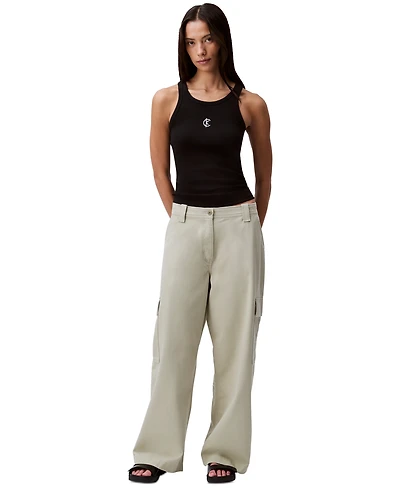 Calvin Klein Jeans Women's Utility Canvas Cargo Pants