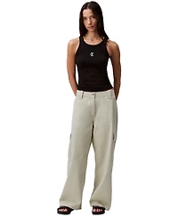 Calvin Klein Jeans Women's Utility Canvas Cargo Pants