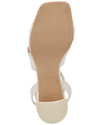 Dolce Vita Women's Brenna Satin Twist Two-Piece Block-Heel Sandals