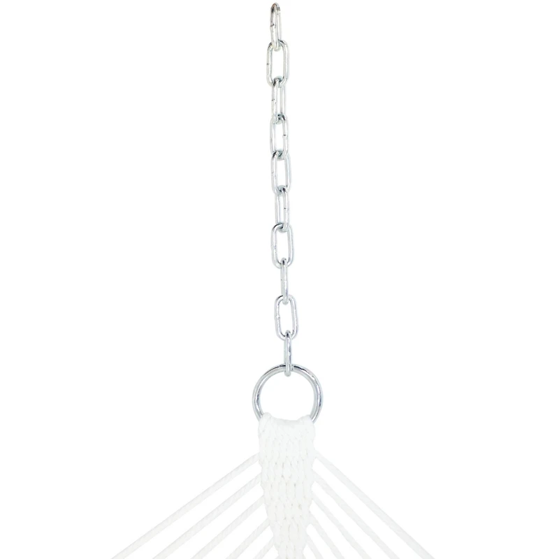 Outdoor 2-Person Quilted Fabric Hammock with Spreader Bars and Freestanding Stand