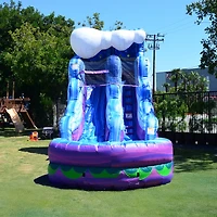 JumpOrange 15 Mermaid Water Slide Inflatable with Splash Pool, Commercial Grade, Big Kids and Adults, Tall Blow Up Waterslide, Outdoor Indoor, Wet Dry
