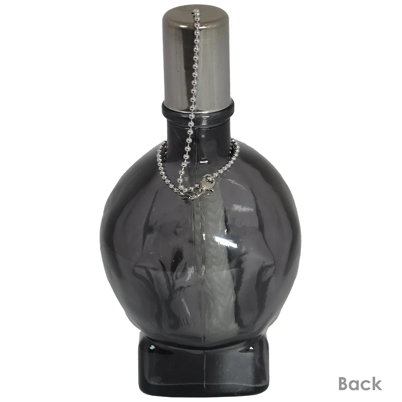 Grinning Skull Glass Tabletop Torches