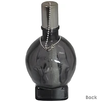 Grinning Skull Glass Tabletop Torches