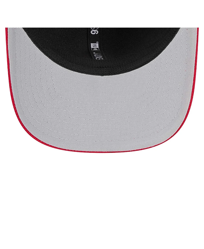 New Era Men's Scarlet Ohio State Buckeyes Patched 9SEVENTY Stretch-Snap Adjustable Hat