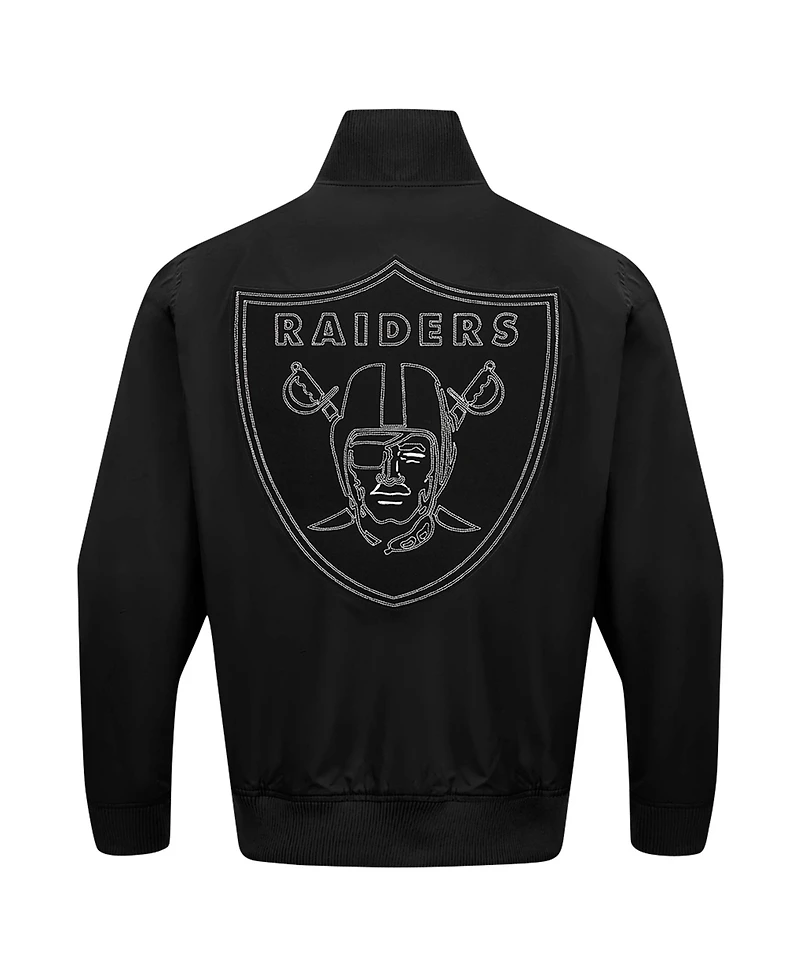 Pro Standard Men's Black Las Vegas Raiders Paint The City Twill Full-Zip Jacket