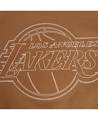 Pro Standard Men's Brown Los Angeles Lakers Paint the City Drop Shoulder Pullover Hoodie